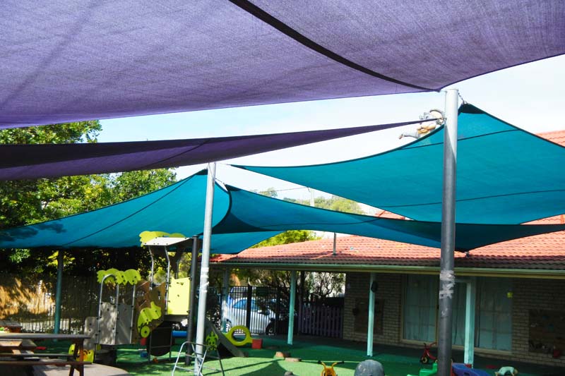 gold coast shade sails child care centre play area