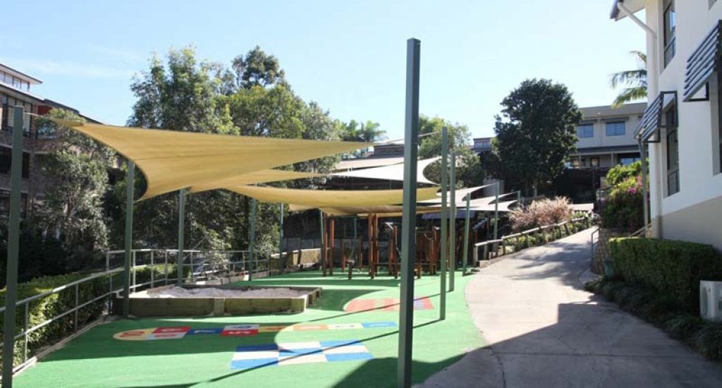 playground shade at a local school